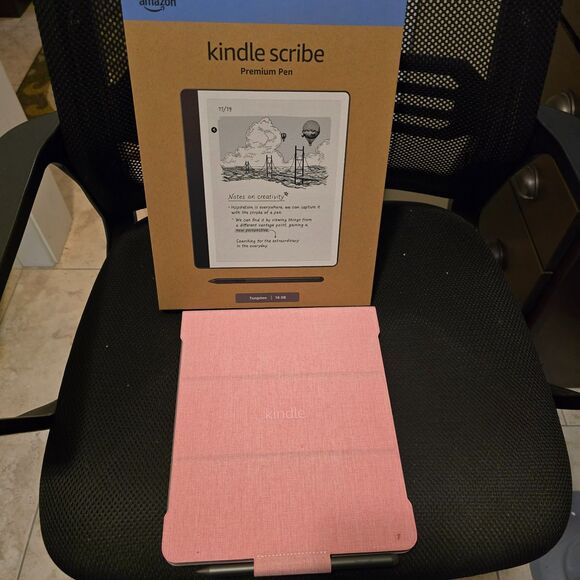 Amazon Kindle Scribe (16GB)  with Pink Cover NEW - Picture 1 of 4